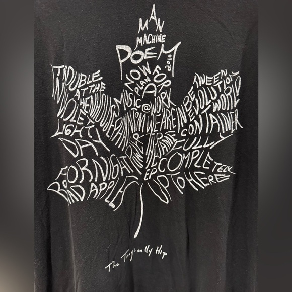 The Tragically Hip Machine Poem T-Shirt - Picture 3 of 6